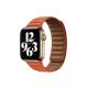 Apple Watch két részes mágneses bőróraszíj /narancs/ 40/41 és 42mm