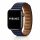 Apple Watch két részes mágneses bőróraszíj /mélykék/ 44/45/46/49 mm