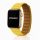 Apple Watch két részes mágneses bőróraszíj /sárga/ 44/45/46/49 mm