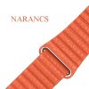 Apple Watch mágneses bőróraszíj /narancs/ 40/41 és 42mm