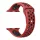 Apple Watch lélegző szilikon óraszíj /piros - fekete/ 44/45/46/49 mm