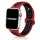 Apple Watch lélegző szilikon óraszíj /piros - fekete/ 44/45/46/49 mm
