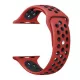 Apple Watch lélegző szilikon óraszíj /piros - fekete/ 44/45/46/49 mm