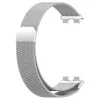 MYBANDZ Huawei Band 8-9 Milánói mágneses fém óraszíj/ezüst