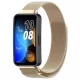 MYBANDZ Huawei Band 8-9 Milánói mágneses fém óraszíj/pezsgőarany