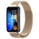 MYBANDZ Huawei Band 8-9 Milánói mágneses fém óraszíj/pezsgőarany