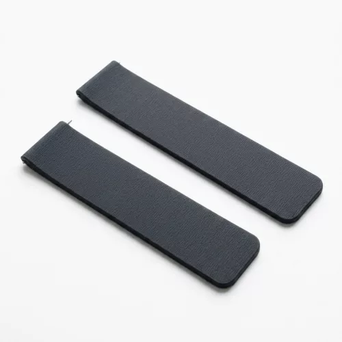 MYBANDZ Litchi mágneses szilikon óraszíj /fekete/ / 20mm