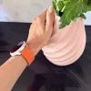 MYBANDZ Litchi mágneses szilikon óraszíj /narancs-fekete/ / 20mm