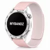 MYBANDZ Litchi mágneses szilikon óraszíj /púder-bézs/ / 20mm