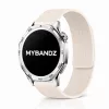 MYBANDZ Litchi mágneses szilikon óraszíj /bézs/ 20mm