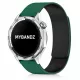 MYBANDZ Litchi mágneses szilikon óraszíj /sötétzöld-fekete/ / 20mm