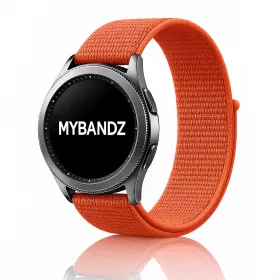   MYBANDZ Tépőzáras rugalmas szövet óraszíj / narancs / 22mm