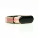MYBANDZ Mi Band 5/6 - Milánói mágneses fém óraszíj - pink csíkos