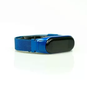   MYBANDZ Mi Band 3/4 - Milánói mágneses fém óraszíj - kék