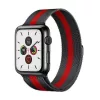 Apple Watch milánói fém óraszíj /fekete-piros/ 40/41 és 42mm