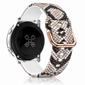   MYBANDZ Mintás szilikon óraszíj fém csattal /kígyóbőr/ 20 mm