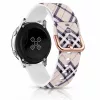 MYBANDZ Mintás szilikon óraszíj fém csattal /Burberry/ 20 mm
