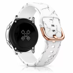   MYBANDZ Mintás szilikon óraszíj fém csattal /márvány/ 20 mm