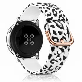   MYBANDZ Mintás szilikon óraszíj fém csattal /hópárduc/ 20 mm