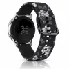 MYBANDZ Mintás szilikon óraszíj fém csattal /blackflower/ 20 mm