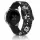 MYBANDZ Mintás szilikon óraszíj fém csattal /blackflower/ 20 mm