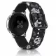 MYBANDZ Mintás szilikon óraszíj fém csattal /blackflower/ 20 mm