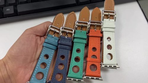 Apple Watch rally bőróraszíj /fehér/ 38/40/41 mm