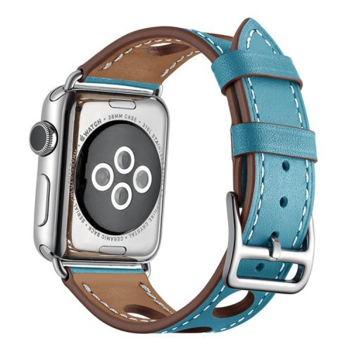 Apple Watch rally bőróraszíj /világos kék/ 40/41 és 42mm