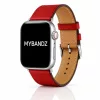 Apple Watch bőróraszíj /piros/ 44/45/46/49 mm