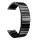 MYBANDZ Nagy láncszemes fém óraszíj / fekete / 20mm