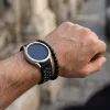 MYBANDZ Lélegző szilikon óraszíj- fekete-szivárvány/ 22mm