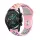 MYBANDZ Lélegző szilikon óraszíj / pink-szivárvány / 20mm