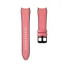 MYBANDZ Ívelt belül szilikon kívül bőr óraszíj - /pink/ 20mm