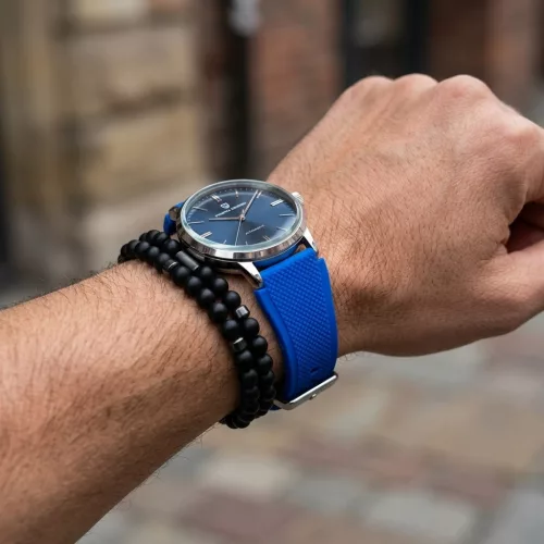 MYBANDZ Szilikon óraszíj /kék// 22mm