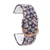 MYBANDZ Szilikon óraszíj rosegold csattal (virágmintás) / 20mm