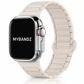   Apple Watch Loop mágneses szilikon óraszíj /bézs/ 40/41 és 42mm