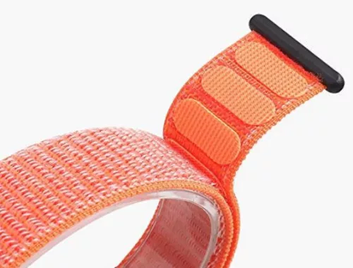 MYBANDZ Tépőzáras rugalmas szövet óraszíj /piros/ 22mm