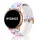 MYBANDZ Szilikon óraszíj rosegold csattal (pillangó mintás) / 20mm
