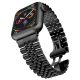 Apple Watch "Jubilee" láncszemes fém óraszíj /fekete/ 44/45/46/49 mm