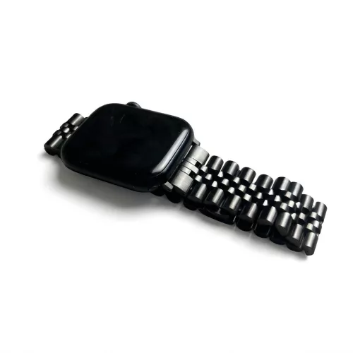 Apple Watch Jubilee láncszemes fém óraszíj /fekete/ 44/45/46/49 mm