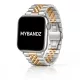 Apple Watch Jubilee láncszemes fém óraszíj /ezüst-rosegold/ 44/45/46/49 mm