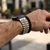 Apple Watch Jubilee láncszemes fém óraszíj /ezüst-rosegold/ 44/45/46/49 mm