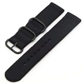 MYBANDZ Szövet óraszíj /fekete/ 22mm