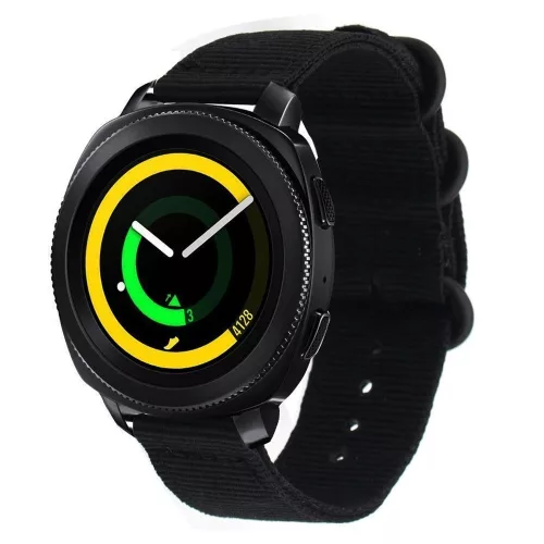 MYBANDZ Szövet óraszíj /fekete/ 22mm