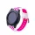 MYBANDZ Szilikon óraszíj fehér-pink csíkokkal/ 22mm