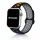 Apple Watch lélegző szilikon óraszíj /fekete-szivárvány/ 44/45/46/49 mm