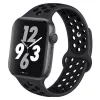 Apple Watch lélegző szilikon óraszíj /fekete/ 44/45/46/49 mm