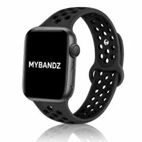   Apple Watch lélegző szilikon óraszíj /fekete/ 44/45/46/49 mm