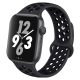 Apple Watch lélegző szilikon óraszíj /fekete/ 44/45/46/49 mm