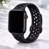 Apple Watch lélegző szilikon óraszíj /fekete/ 44/45/46/49 mm
